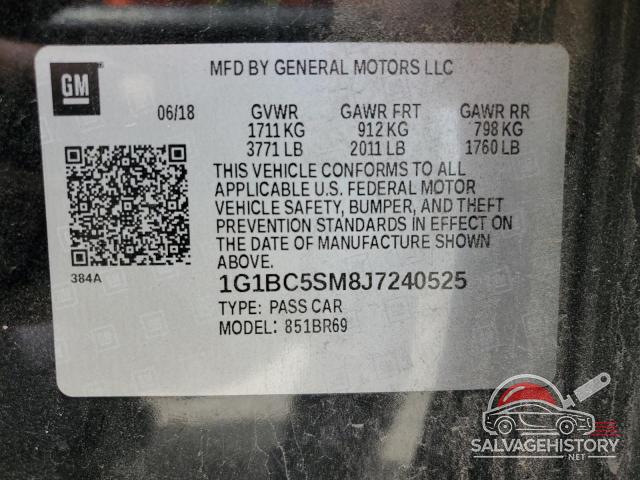 1G1BC5SM8J7240525 2018 CHEVROLET CRUZE photo no. 12