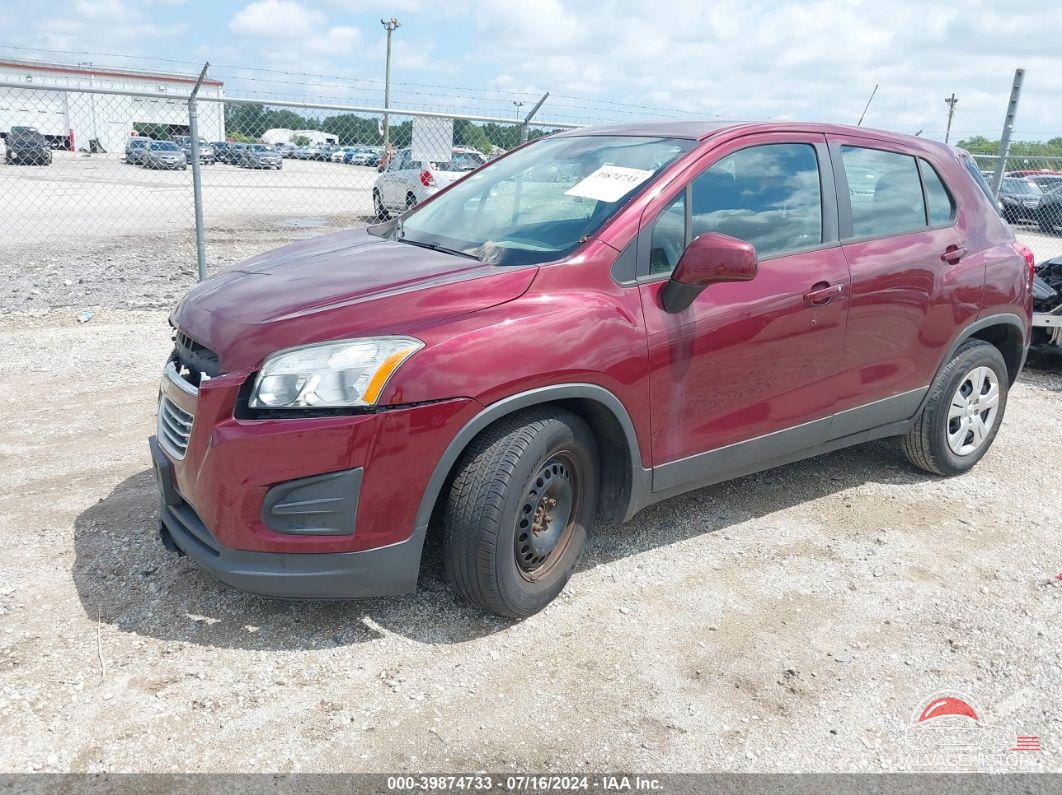 3GNCJKSB2GL257198 2016 CHEVROLET TRAX photo no. 2