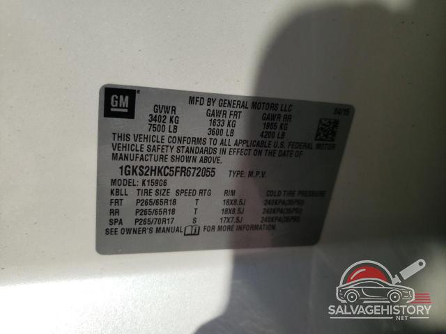 1GKS2HKC5FR672055 2015 GMC YUKON photo no. 13