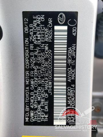 JTHBW1GGXD2005229 2013 LEXUS ES300 photo no. 12