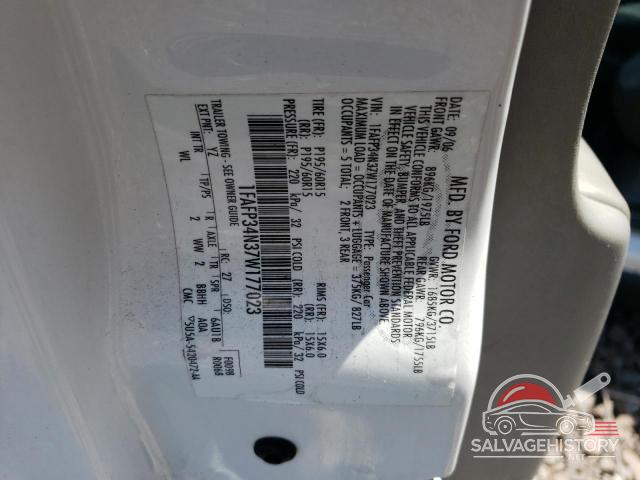 1FAFP34N37W177023 2007 FORD FOCUS photo no. 13