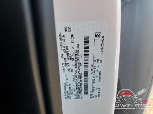 1FTEW1EP2LKE79756 2020 FORD F-150 photo no. 12