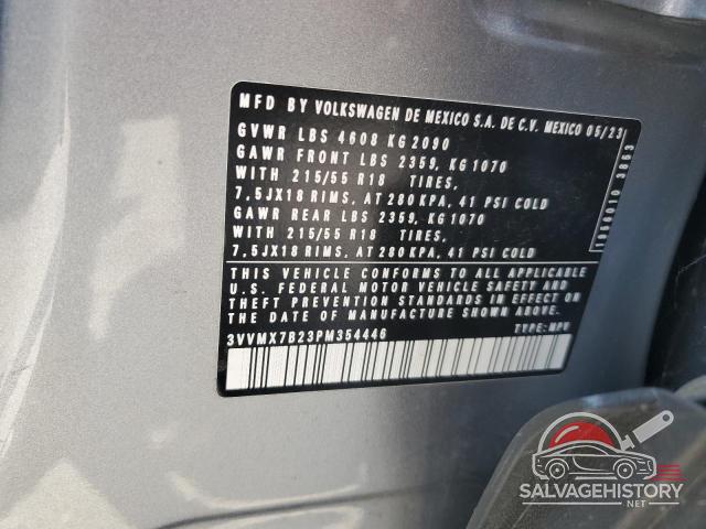 3VVMX7B23PM354446 2023 VOLKSWAGEN TAOS S photo no. 12