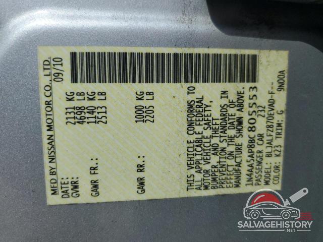 1N4AA5AP8BC805553 2011 NISSAN MAXIMA photo no. 12
