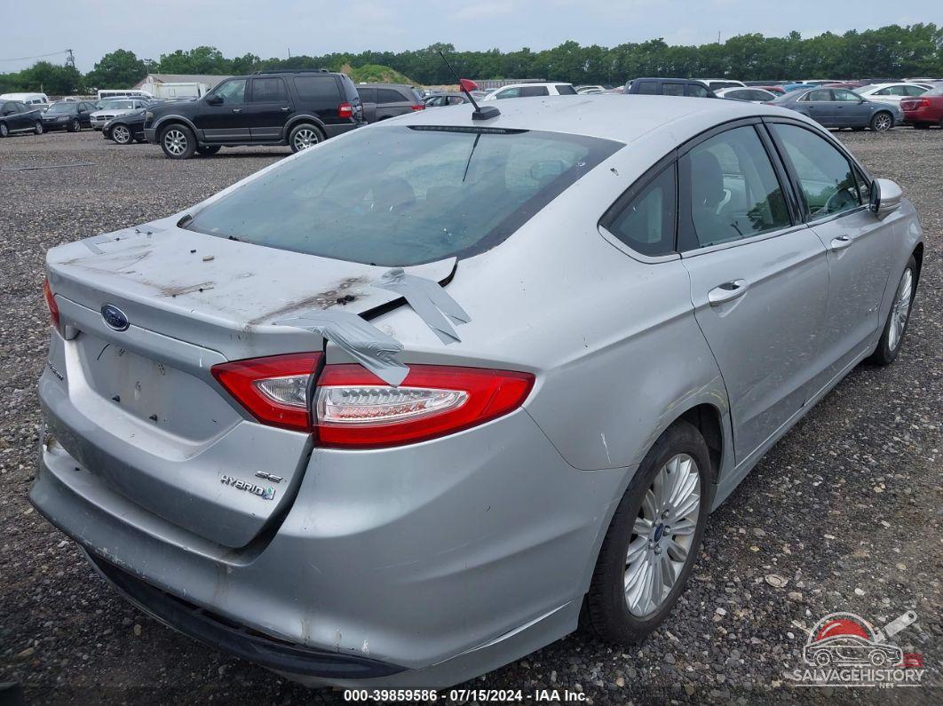3FA6P0LU7ER381170 2014 FORD FUSION HYBRID photo no. 4