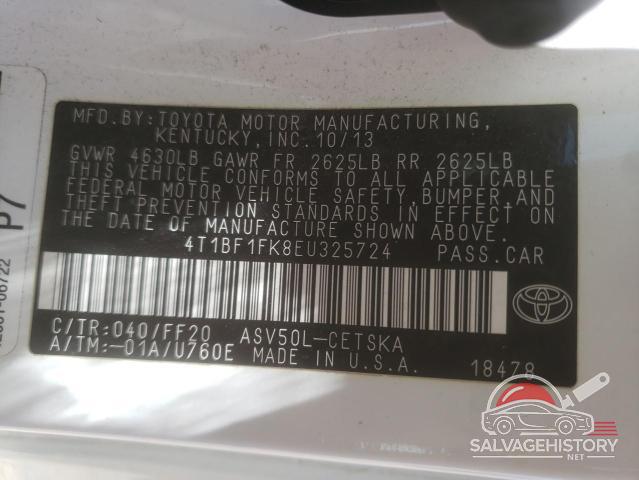 4T1BF1FK8EU325724 2014 TOYOTA CAMRY photo no. 12