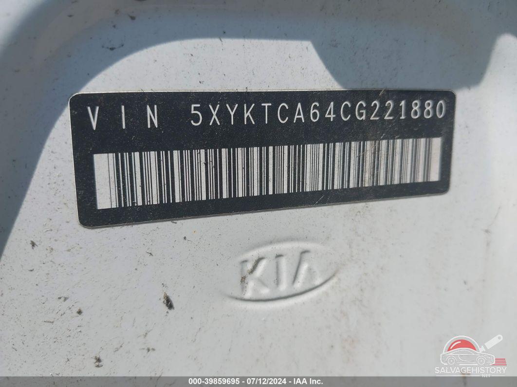 5XYKTCA64CG221880 2012 KIA SORENTO photo no. 9