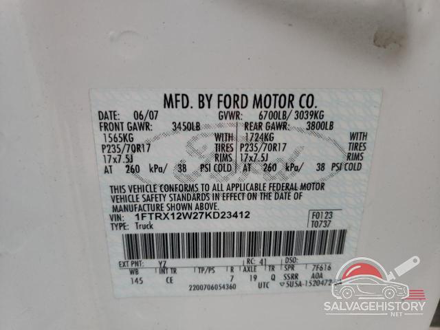 1FTRX12W27KD23412 2007 FORD All Models photo no. 12