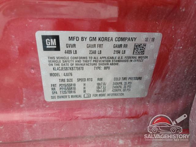 KL4CJESB7KB775970 2019 BUICK ENCORE photo no. 14