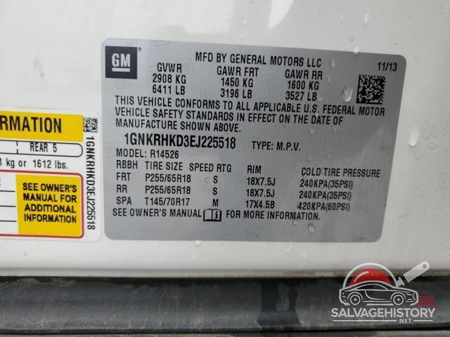 1GNKRHKD3EJ225518 2014 CHEVROLET TRAVERSE photo no. 13