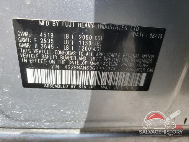 4S3BNAN63G3005974 2016 SUBARU LEGACY photo no. 13