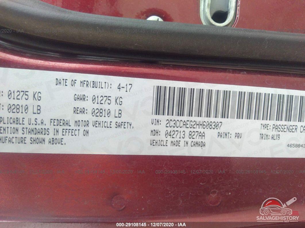 2C3CCAEG2HH608307 2017 CHRYSLER 300 photo no. 9