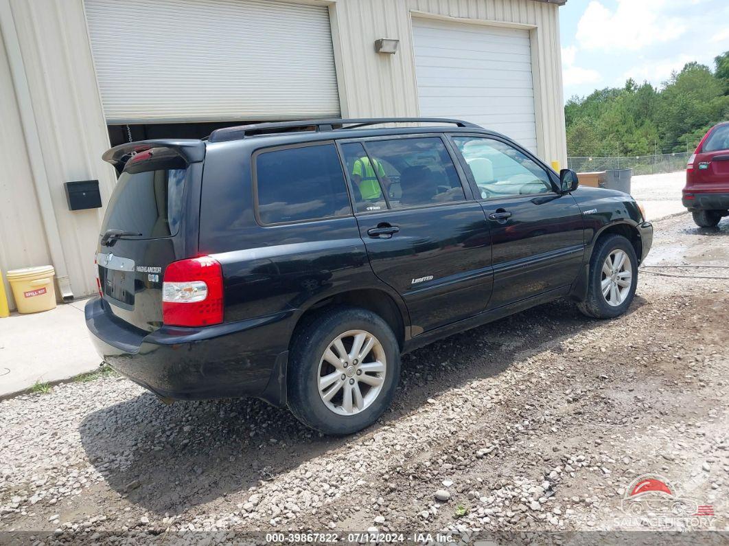 JTEHW21A370045850 2007 TOYOTA HIGHLANDER HYBRID photo no. 4