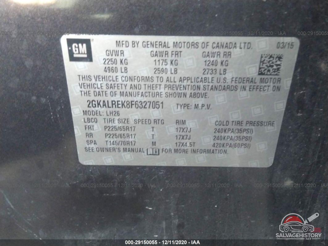 2GKALREK8F6327051 2015 GMC TERRAIN photo no. 9