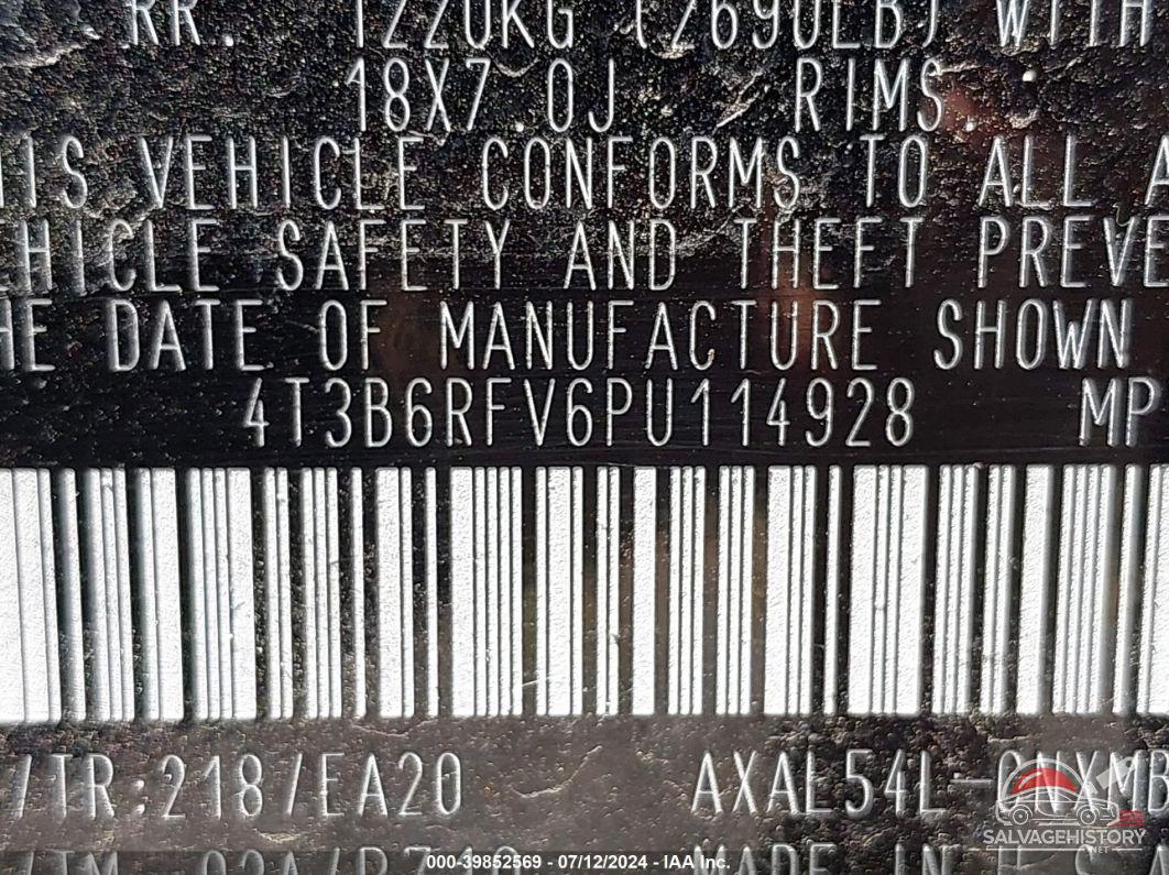 4T3B6RFV6PU114928 2023 TOYOTA RAV4 HYBRID photo no. 9