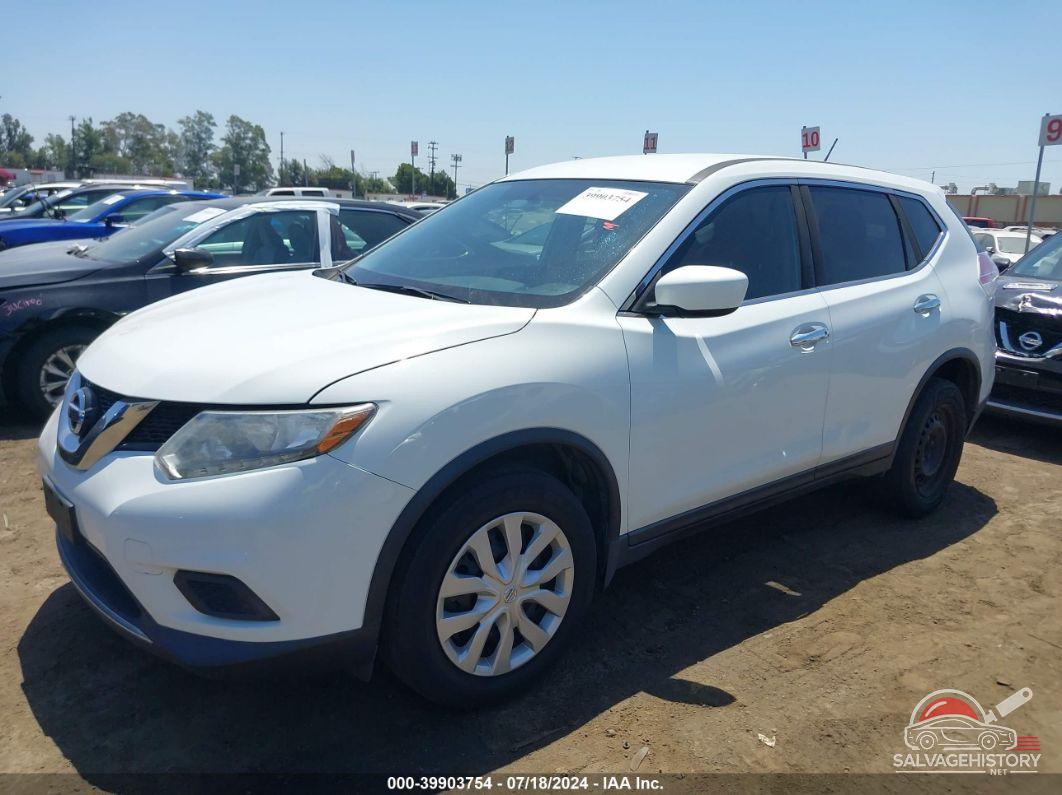KNMAT2MT4GP693765 2016 NISSAN ROGUE photo no. 2