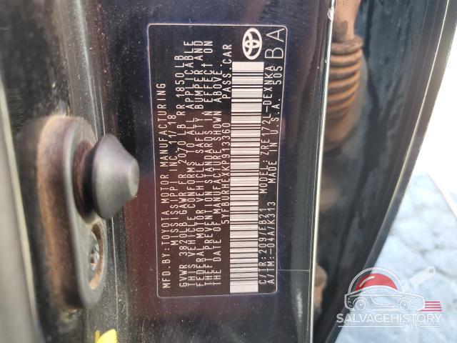5YFBURHEXKP913360 2019 TOYOTA COROLLA photo no. 12