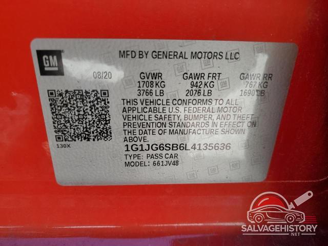 1G1JG6SB6L4135636 2020 CHEVROLET SONIC photo no. 12