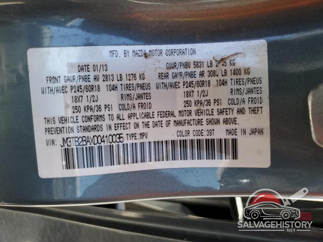 JM3TB2BAXD0410035 2013 MAZDA CX-9 photo no. 12