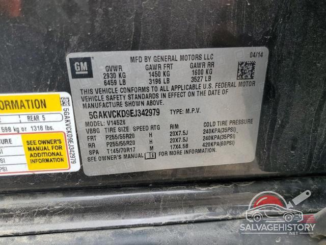 5GAKVCKD9EJ342979 2014 BUICK ENCLAVE photo no. 14