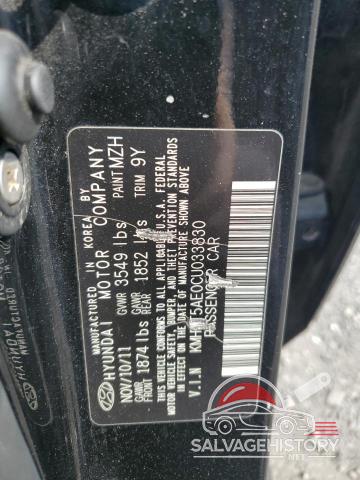 KMHCT5AE0CU033830 2012 HYUNDAI ACCENT photo no. 12