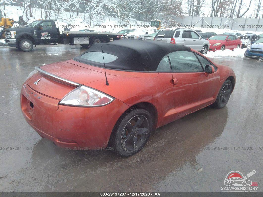 4A3AL25F87E016865 2007 MITSUBISHI ECLIPSE photo no. 4