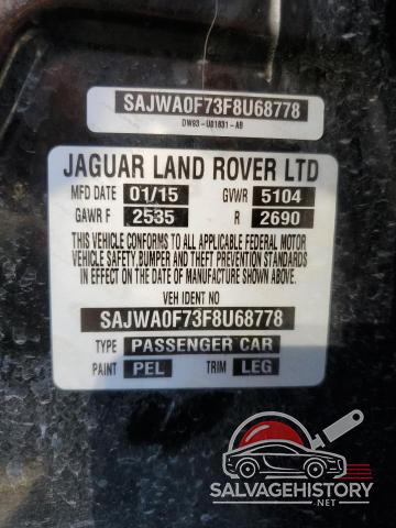 SAJWA0F73F8U68778 2015 JAGUAR XF photo no. 12