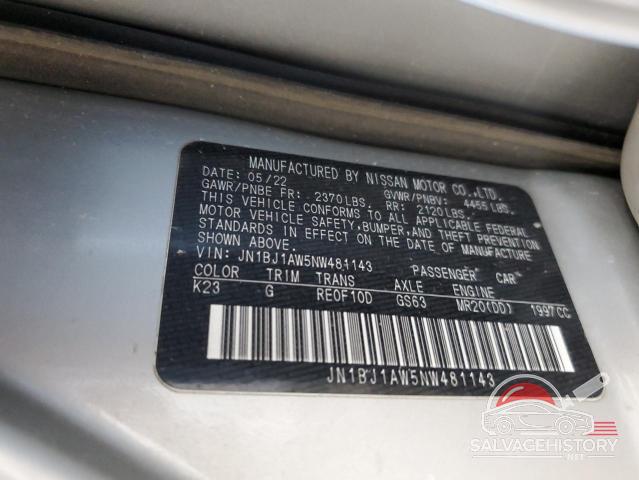 JN1BJ1AW5NW481143 2022 NISSAN ROGUE photo no. 12