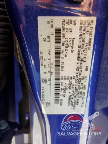 1FADP3F21EL298111 2014 FORD FOCUS photo no. 12