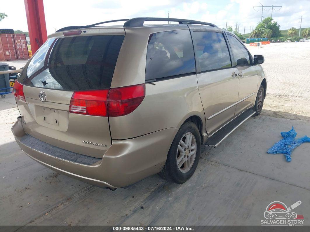 5TDZA23C04S021990 2004 TOYOTA SIENNA photo no. 4