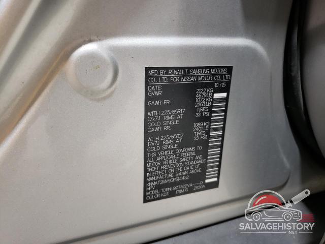 KNMAT2MV9GP614432 2016 NISSAN ROGUE photo no. 13
