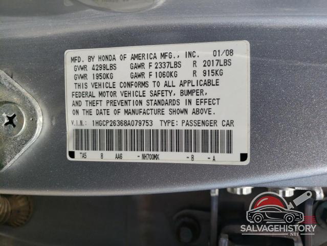 1HGCP26368A079753 2008 HONDA ACCORD photo no. 13