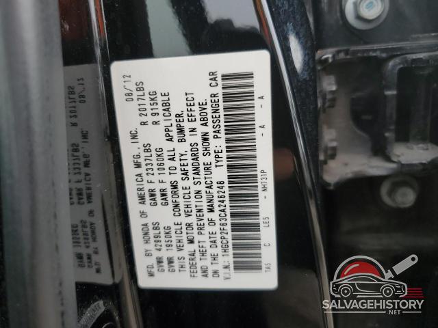 1HGCP2F63CA246248 2012 HONDA ACCORD photo no. 13