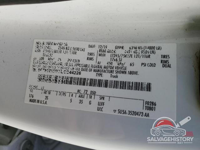 1FT8W3DT7LEC44226 2020 FORD F350 photo no. 12
