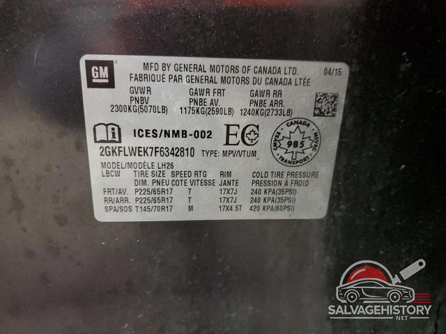 2GKFLWEK7F6342810 2015 GMC TERRAIN photo no. 12
