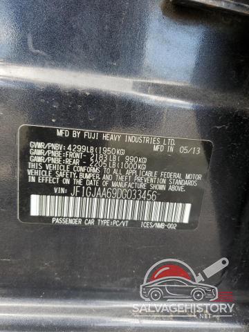 JF1GJAA69DG033456 2013 SUBARU IMPREZA photo no. 12