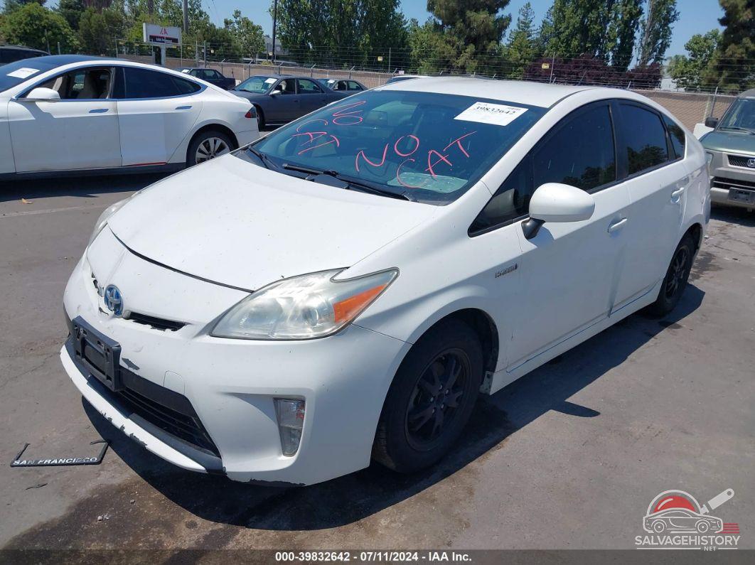 JTDKN3DU7C5477041 2012 TOYOTA PRIUS photo no. 2