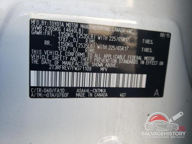 2T3RFREV7FW371109 2015 TOYOTA RAV4 photo no. 13