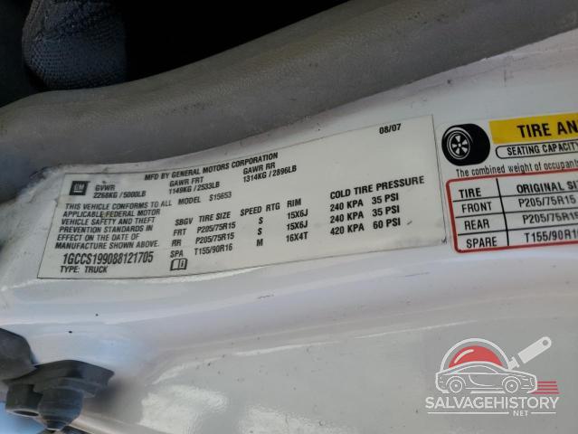 1GCCS199088121705 2008 CHEVROLET COLORADO photo no. 13