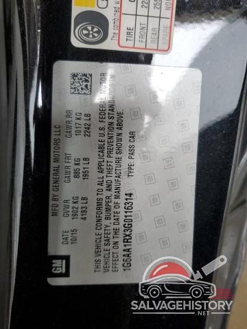 1G6AA1RX3G0116314 2016 CADILLAC ATS photo no. 12