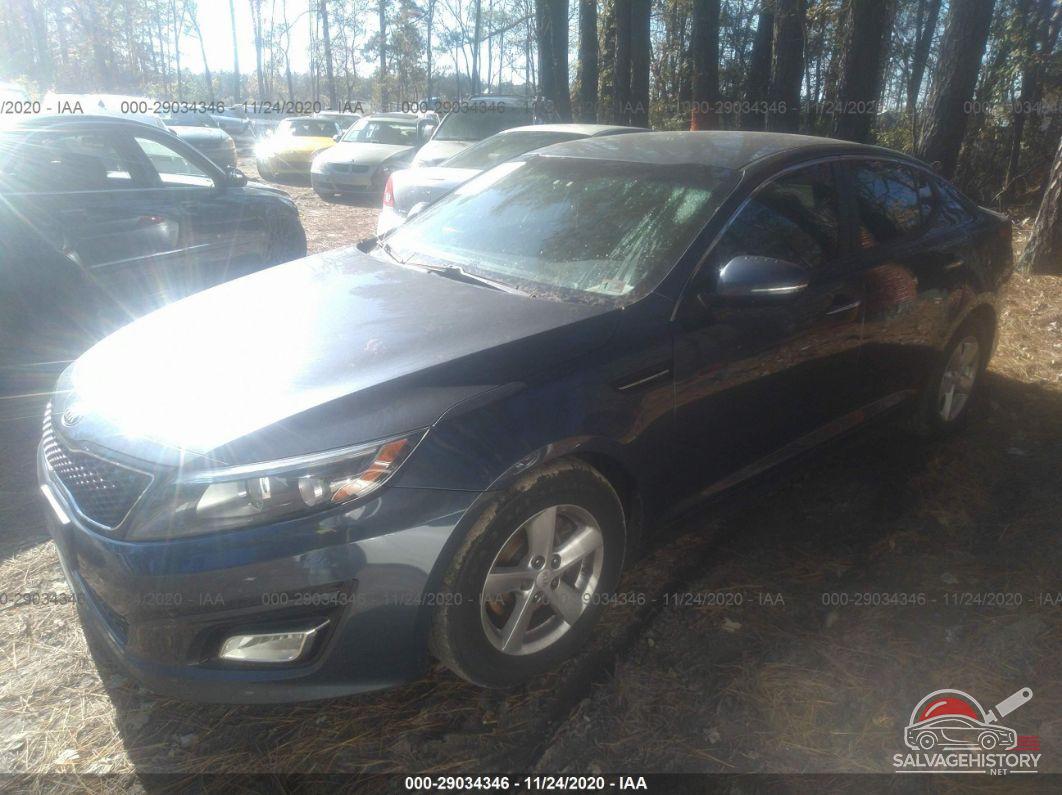 KNAGM4A71F5536227 2015 KIA OPTIMA photo no. 2