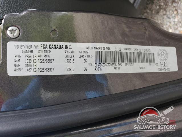 2C4RDGEG4KR795816 2019 DODGE CARAVAN photo no. 14