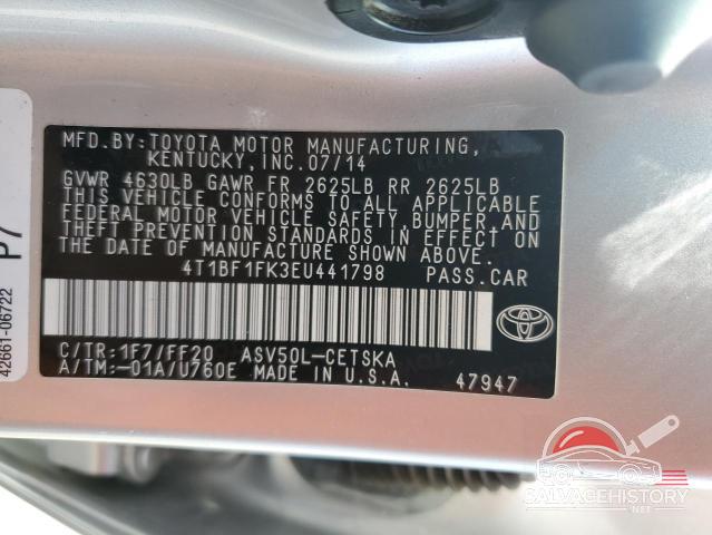 4T1BF1FK3EU441798 2014 TOYOTA CAMRY photo no. 12
