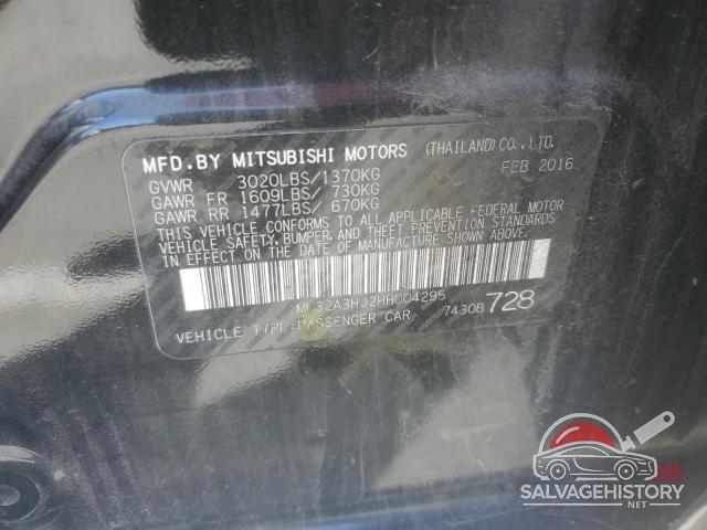 ML32A3HJ2HH004295 2017 MITSUBISHI MIRAGE photo no. 12