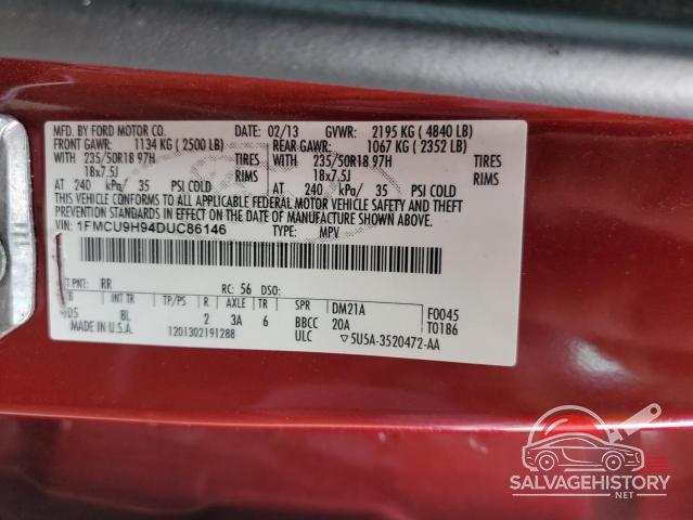 1FMCU9H94DUC86146 2013 FORD ESCAPE photo no. 13