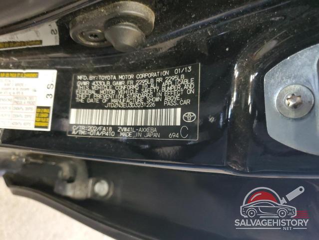 JTDZN3EU3D3231226 2013 TOYOTA PRIUS photo no. 12