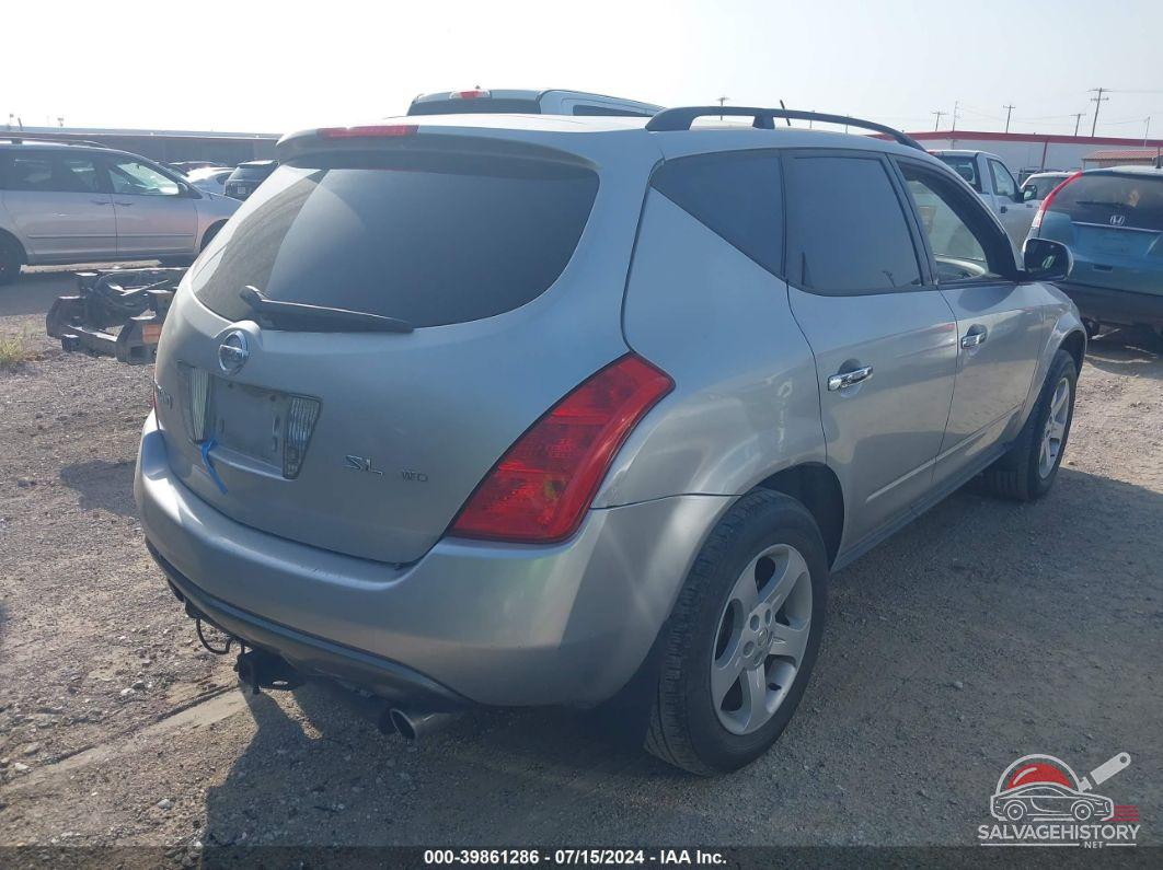 JN8AZ08W14W313410 2004 NISSAN MURANO photo no. 4