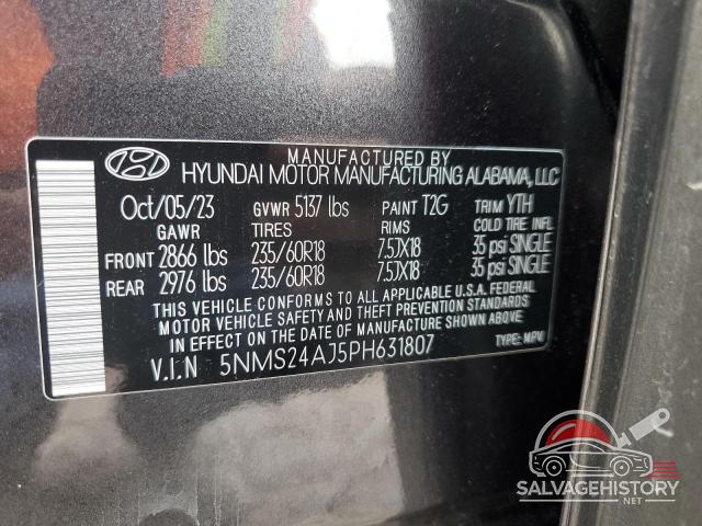 5NMS24AJ5PH631807 2023 HYUNDAI SANTA FE photo no. 13