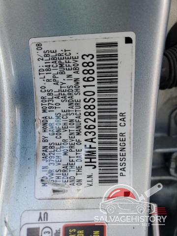 JHMFA36288S016883 2008 HONDA CIVIC photo no. 12
