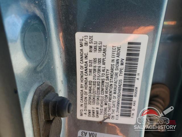 2HKRM4H36DH694235 2013 HONDA CRV photo no. 13